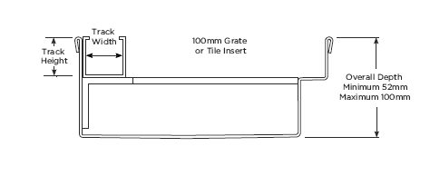 100TRTDiBF Threshold for Bifold Doors