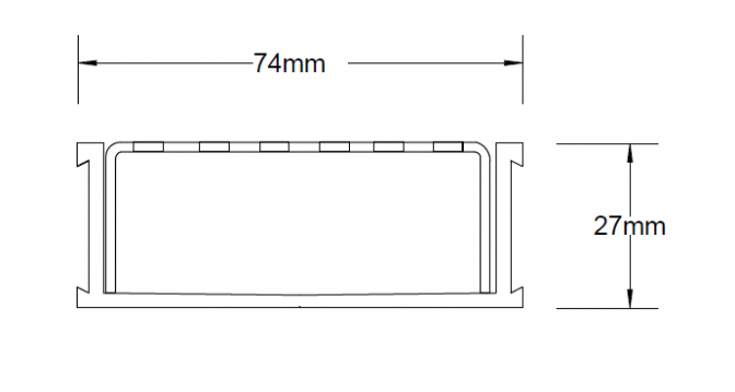 65PPSGALLBL25 Linear Drain