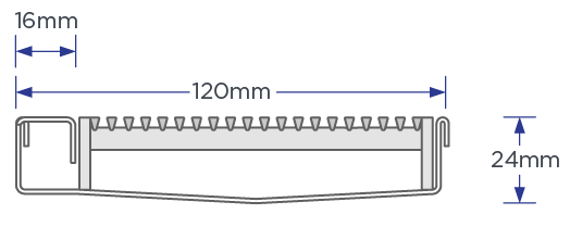 120SCSARiMTL Shower Screen Support