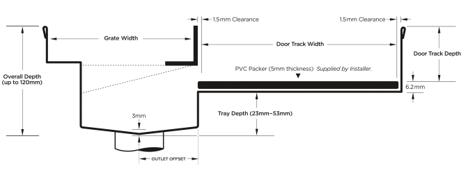 65AATDiS-Black Threshold with Sill