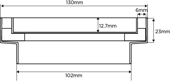 SQ100Ti20DN100 Square Floor Waste