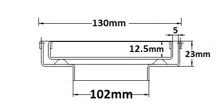 SQP100TI20DN100Black Square Floor Waste